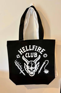Hellfire Club Tote Bag (black) -  Stranger Things Gift Items