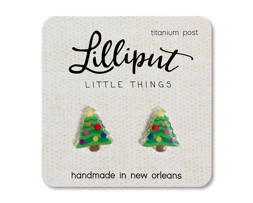 Christmas Tree Earring Studs