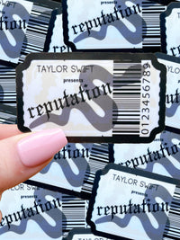 Reputation Album Stamp Sticker - Taylor Swift