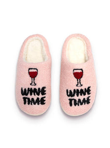 SALE! Wine Time Slippers