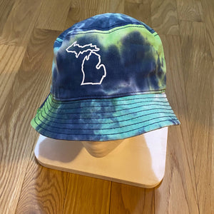 Tie Dye Michigan Bucket hat