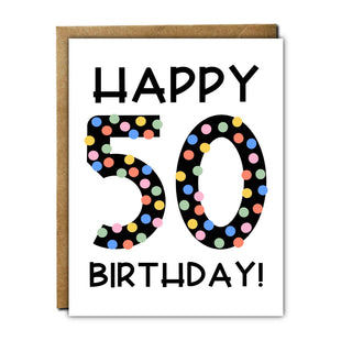 Happy 50th Birthday Card - Milestone Greeting Cards