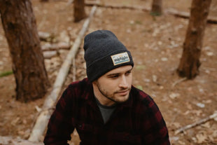 Michigan Patch Beanie - Dark Gray