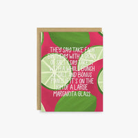 Margarita Themed Grain of Salt Birthday Card