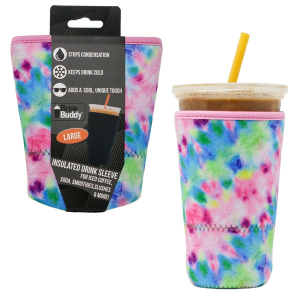 SALE! - Brew Buddy Insulated Iced Coffee Sleeve - Tie Dye