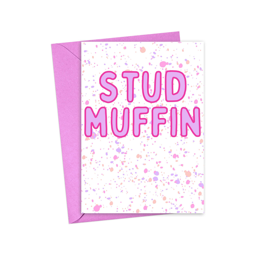 Stud Muffin - Funny Valentines Day Card - Cute Valentine's Day Card
