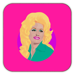 Dolly Parton - Hot Pink Coaster