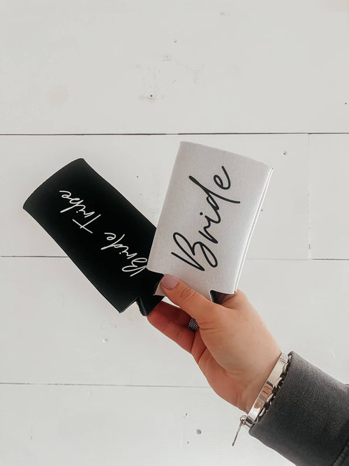 SALE! Bride - White Slim Can Coozies