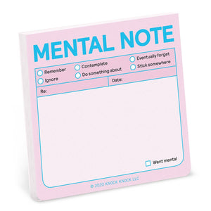 Mental Note Sticky Notes (Pastel Version)