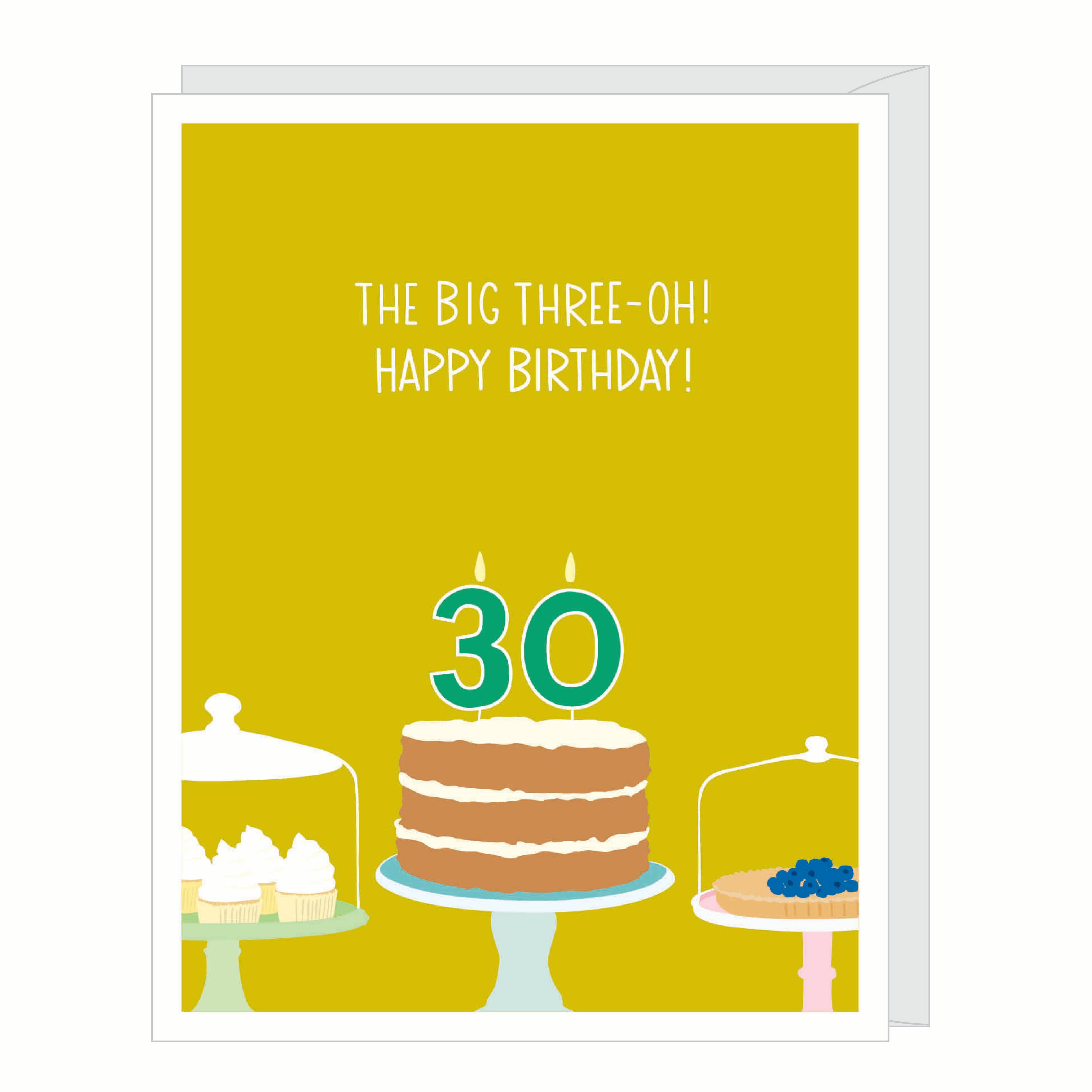 Number 30 Thirtieth Birthday Card
