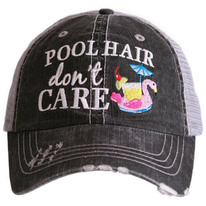 Pool Hair Don't Care Trucker Hats