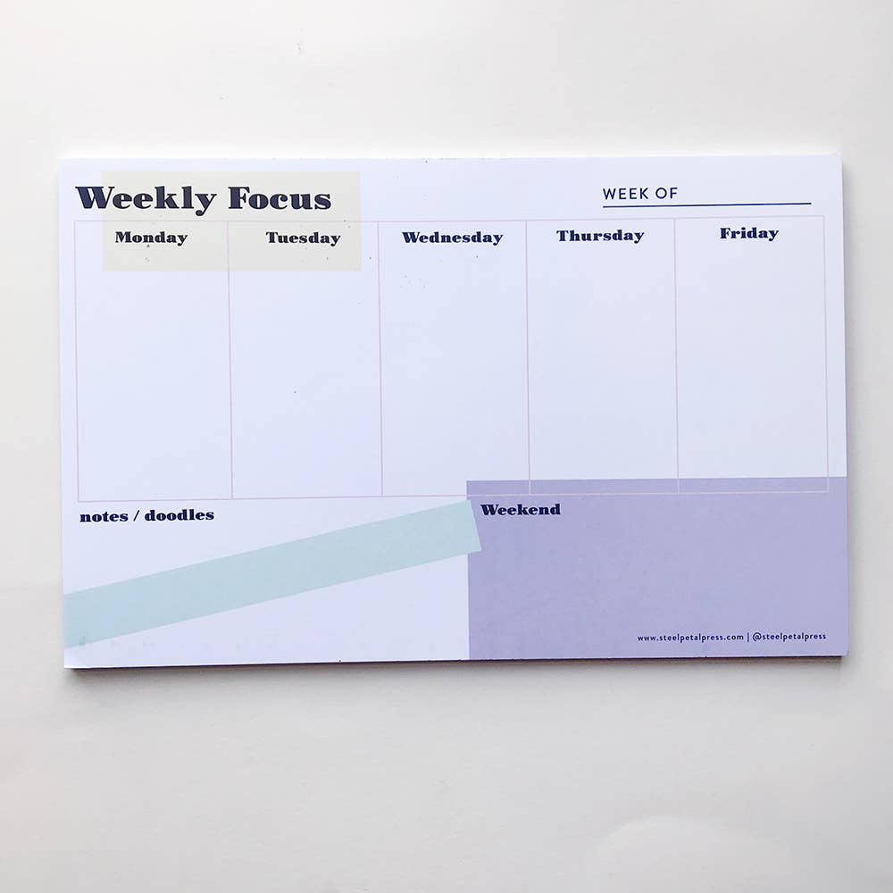 Weekly Focus Planner Desk pad