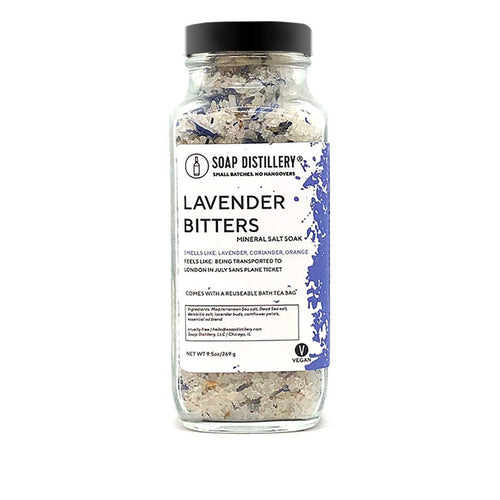 SALE! Lavender Bitters Mineral Salt Soak