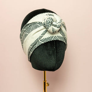 Geolinda Wrap - Black and Off-White Wrap Headband