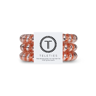 TELETIES - Millennial Pink - Large Coil Hair Ties