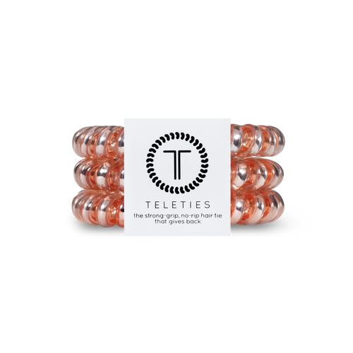TELETIES - Millennial Pink - Large Coil Hair Ties