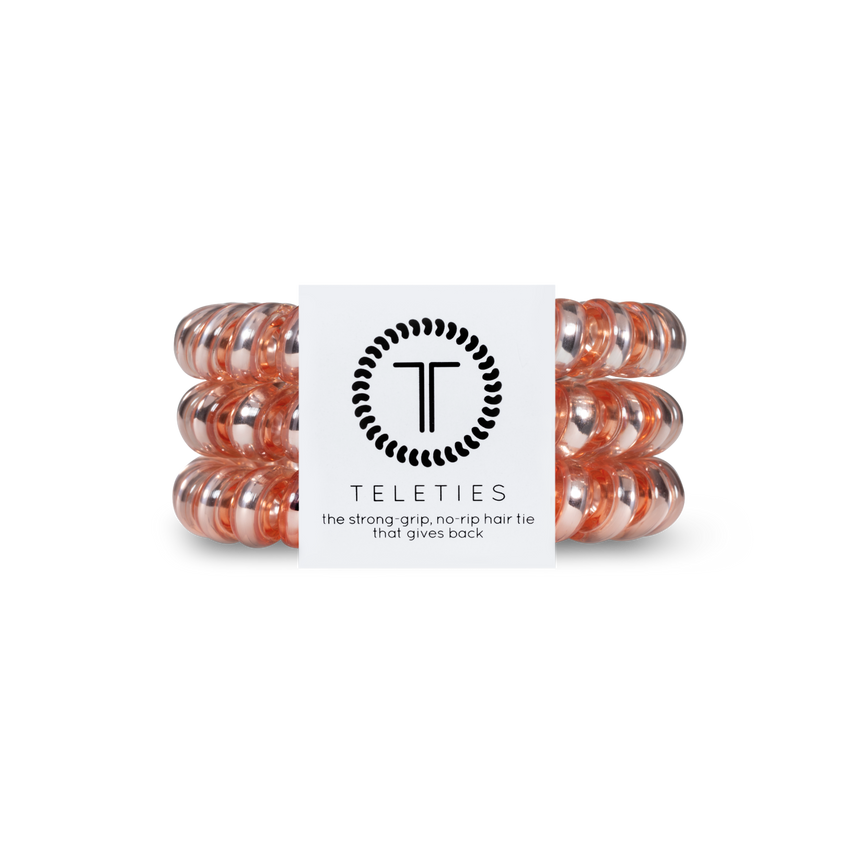 TELETIES - Millennial Pink - Large Coil Hair Ties