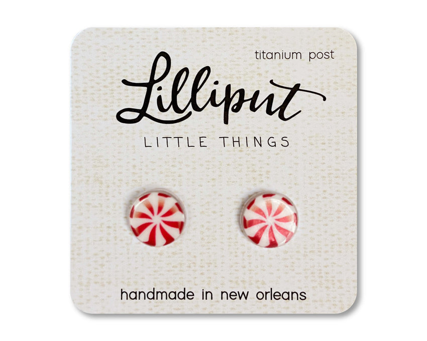 Peppermint Earring Studs