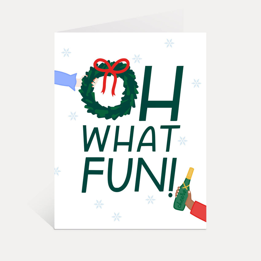 Oh What Fun Card | Inclusive Holiday Greeting Cards