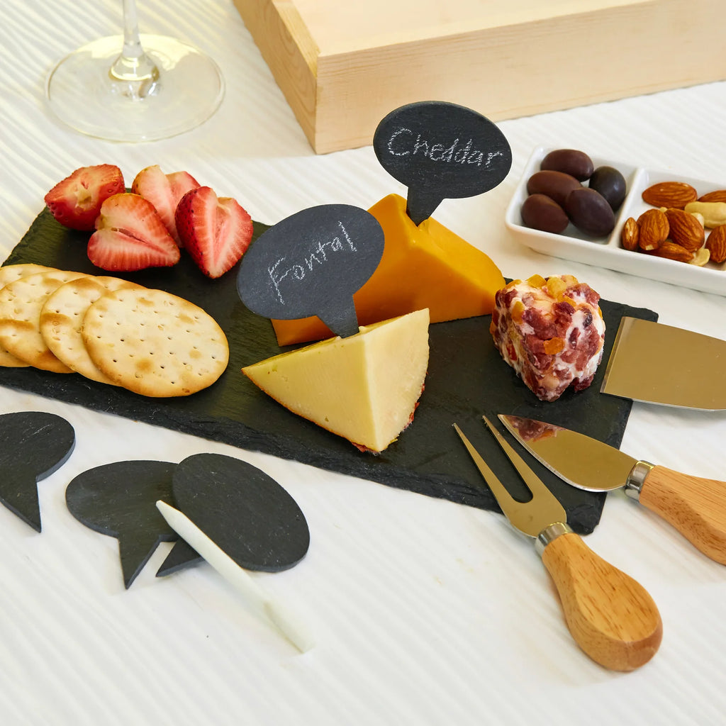 12 pc Charcuterie Set - Charcuterie Cheese Knives, Fork, Chalk Markers and more!