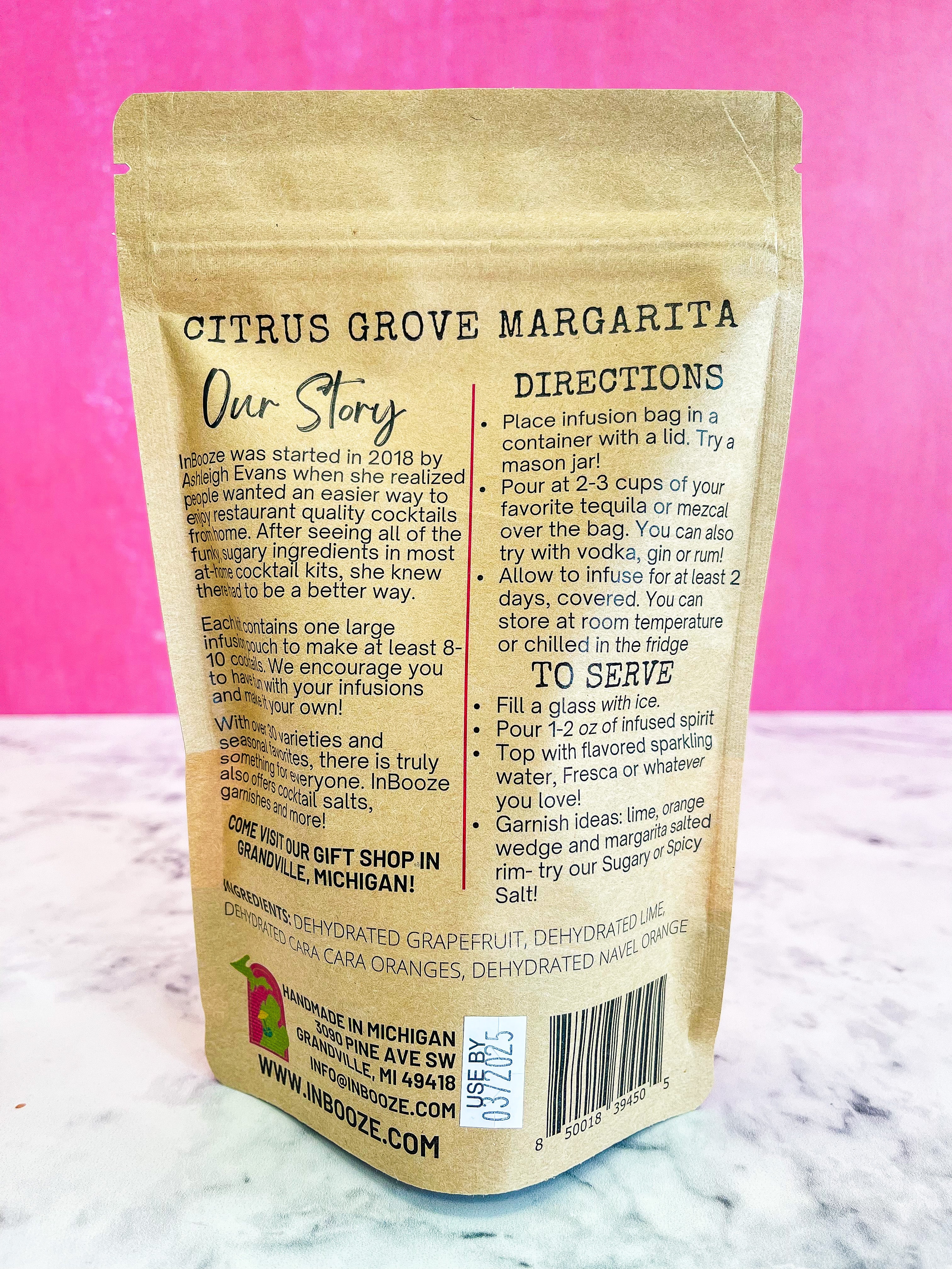 Citrus Grove Margarita Alcohol Infusion Cocktail Kit