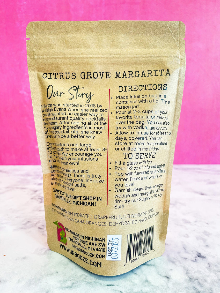 Citrus Grove Margarita Alcohol Infusion Cocktail Kit