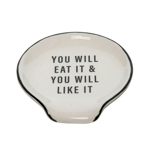 Fun Ceramic Spoon Rest - Great foodie gift basket item!