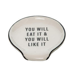 Totalee Gifts Fun Ceramic Spoon Rest - Great Foodie Gift Basket Item! Hot Mess Spicy Disaster