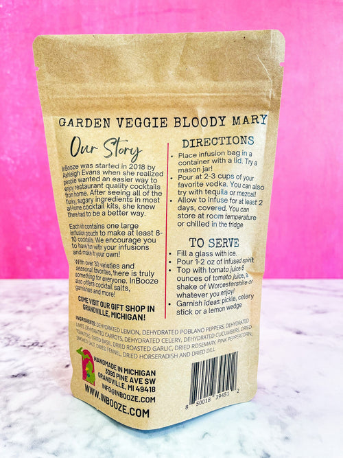 Garden Veggie Bloody Mary -MILD- Alcohol Infusion Cocktail Kit