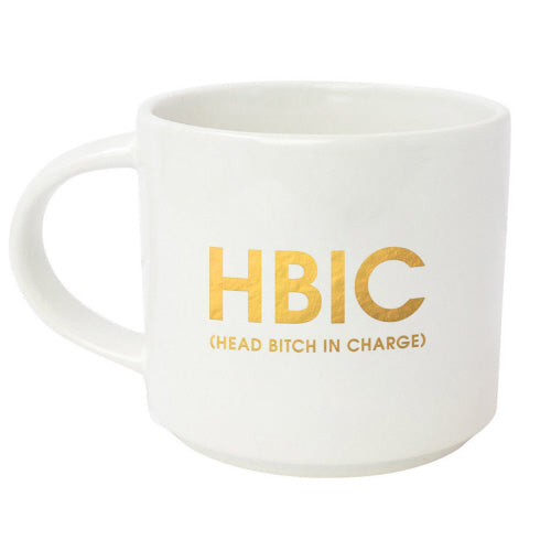 HBIC - Fun White Mug for the Office