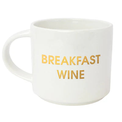 Breakfast Wine Mug - Funny Wine Mug Gift