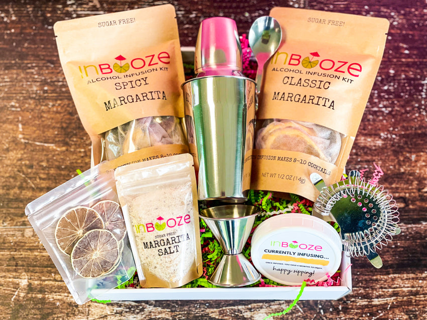 Craft Cocktail Gift Set - Margarita & Tequila Lovers Basket - 3 fun options!