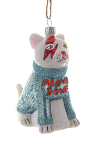 Meowie Bowie Ornament - David Bowie Cat Ornament