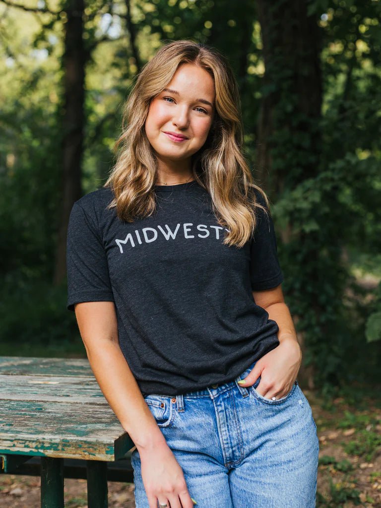 Midwest Girl Midwesty Gray Tee