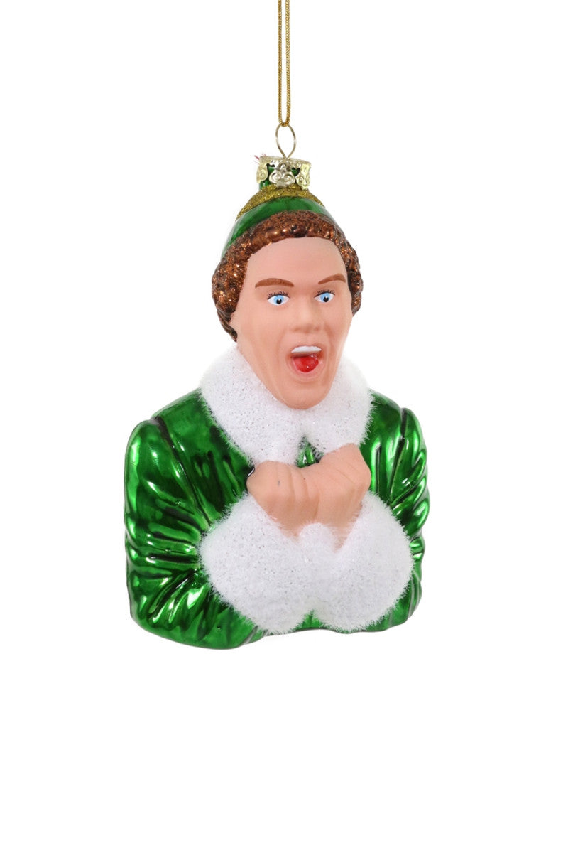 Elf Movie Ornament "Santa's Here!" Glass Ornament