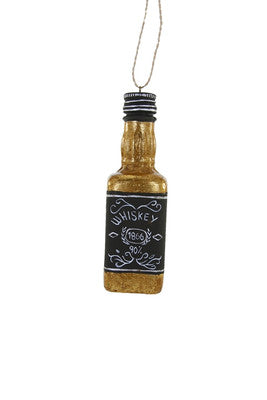 Whiskey Bottle Holiday Ornament