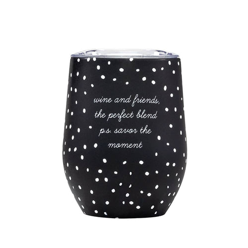 Wine and Friends - The Perfect Blend - Stemless Wine Tumbler
