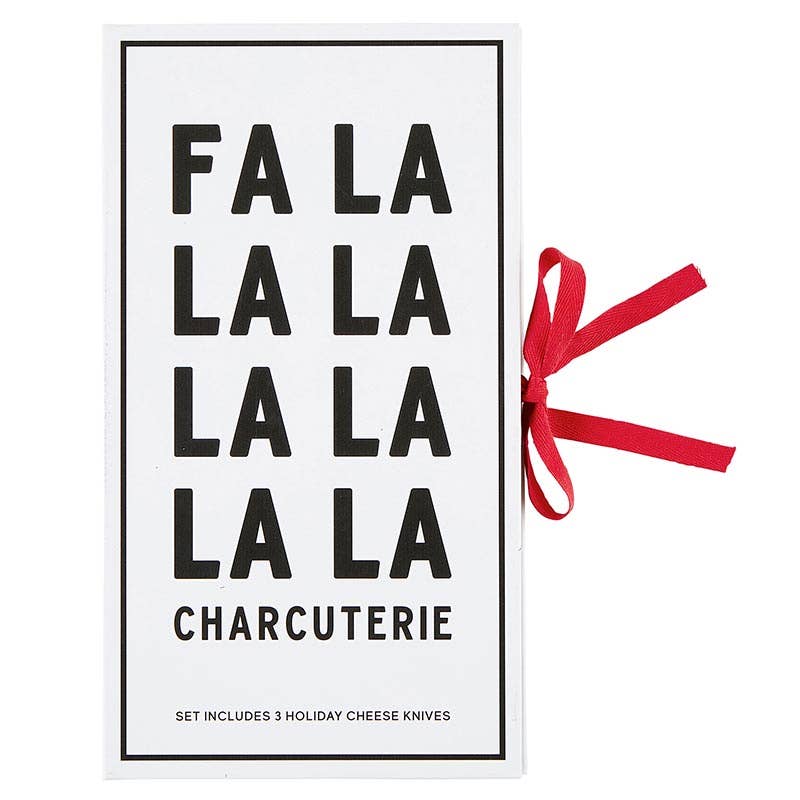 Fa La La Hostess Gift - Red Charcuterie Knives