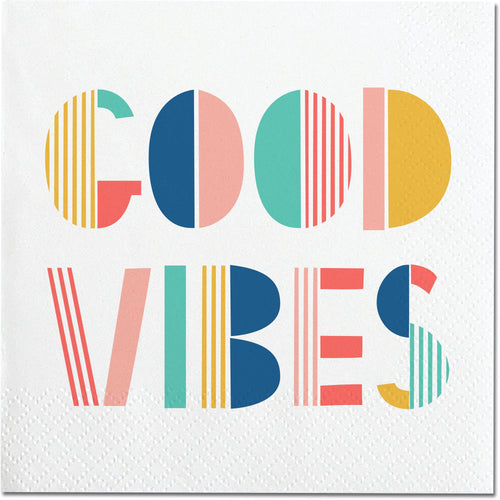 Good Vibes - 20 ct Cocktail Napkin Set