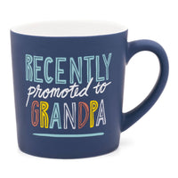 Promoted to Grandpa - Matte Blue Mug