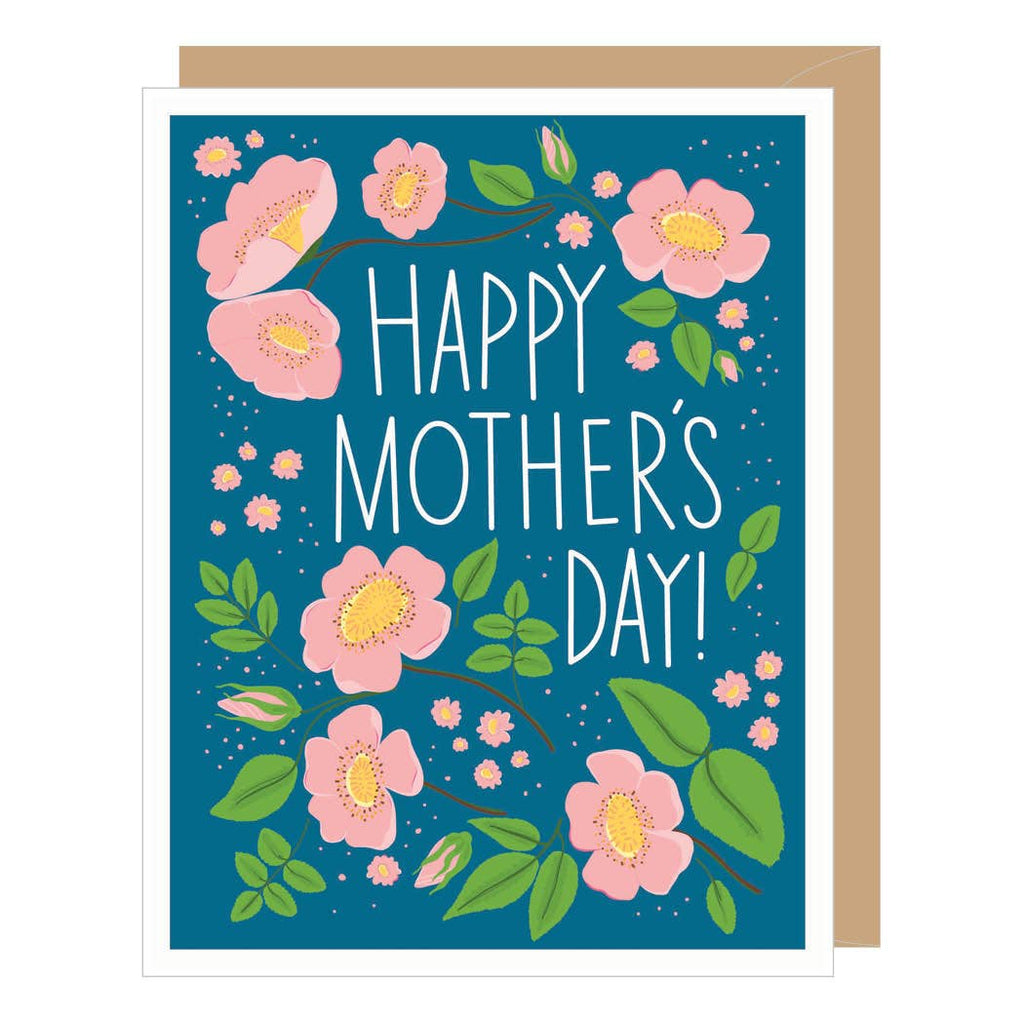 Flowery Happy Mother's Day Card - Greeting Card For Mom!