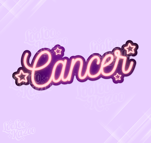 Cancer Zodiac Neon Sign Sticker