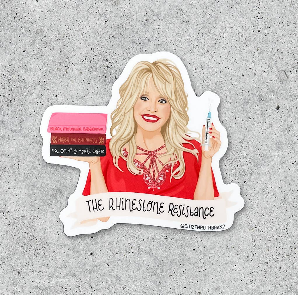 Dolly Parton - Rhinestone Resistance Sticker