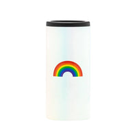 Rainbow Icon Slim Can Cooler