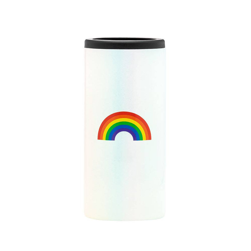 Rainbow Icon Slim Can Cooler