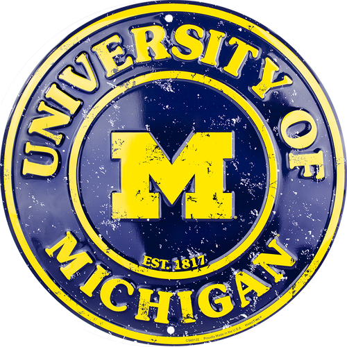 Sign - Michigan Wolverines Circle