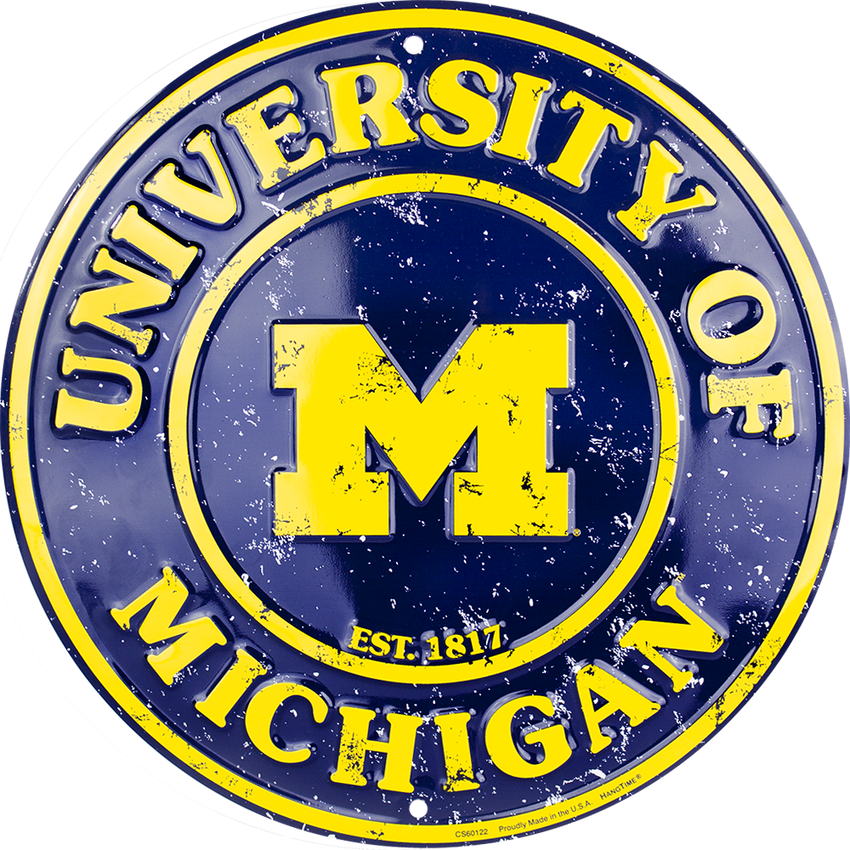 Sign - Michigan Wolverines Circle