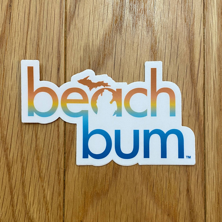 SALE! Beach Bum Michigan decal sticker