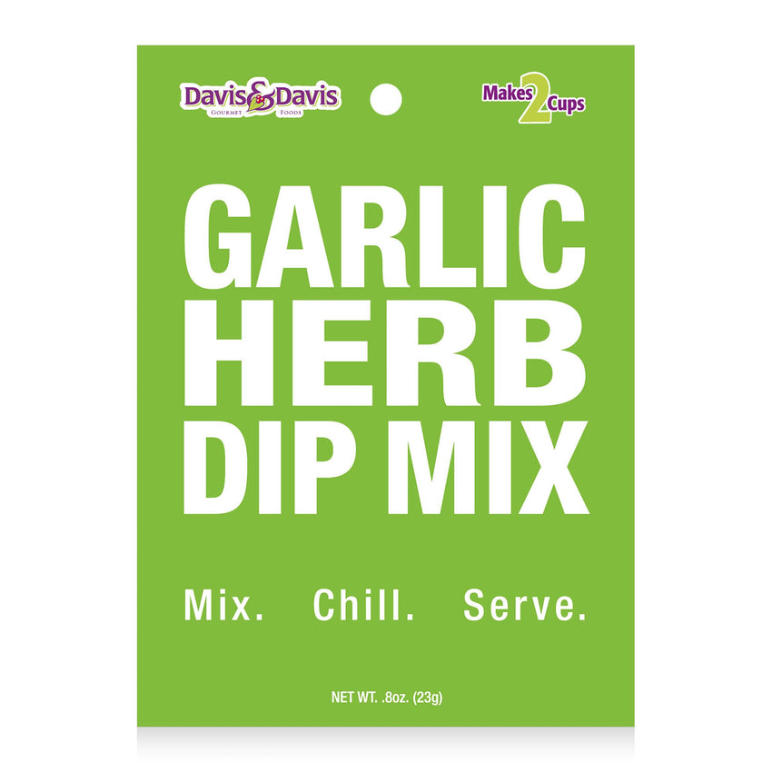 Easy Garlic Herb Dip Mix - Fun foodie or hostess gift!