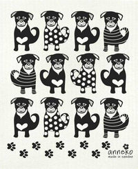 Swedish Dishcloth - BLACK DOGS